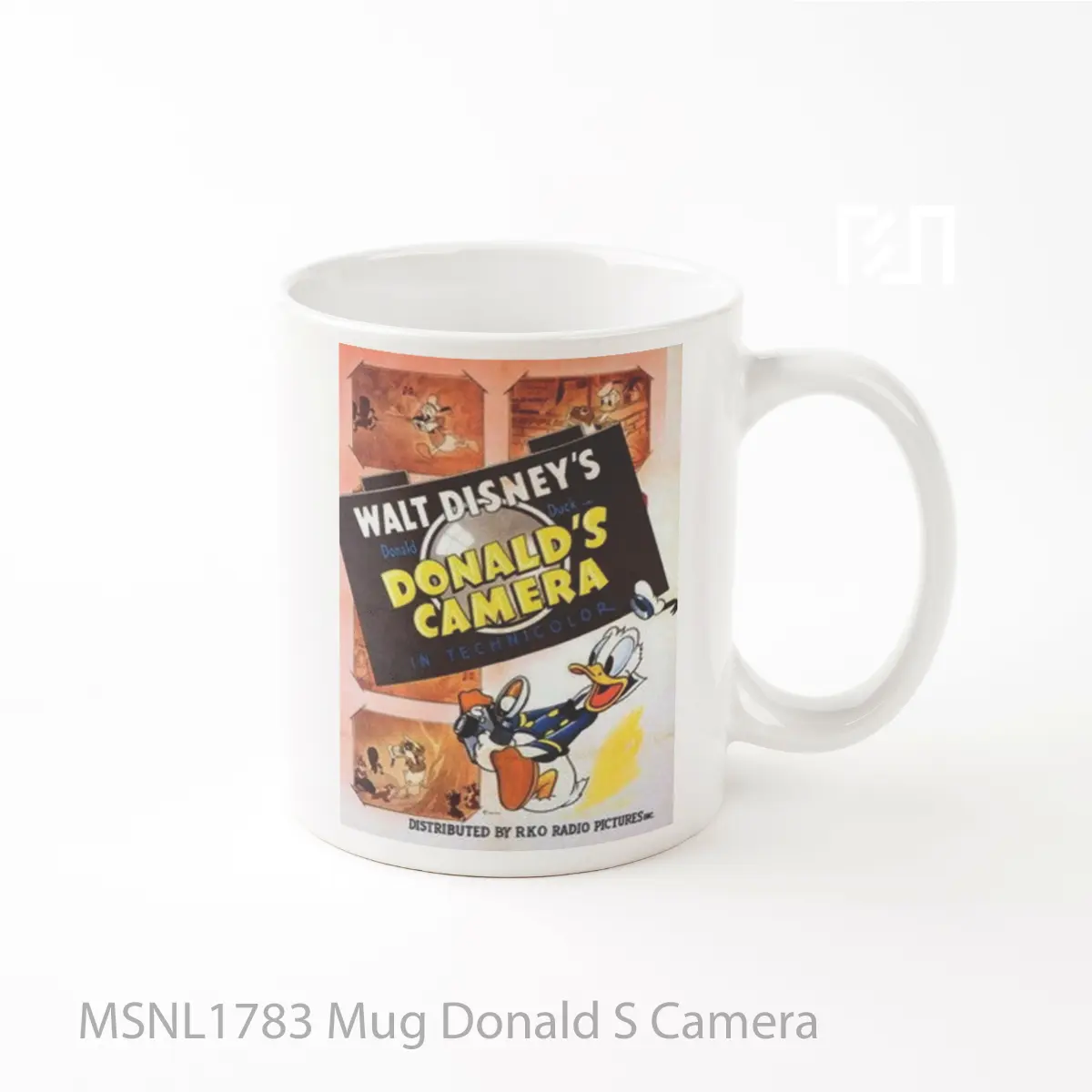 Mug Donald S Camera Gelas Keramik Tema Film MSNL1783