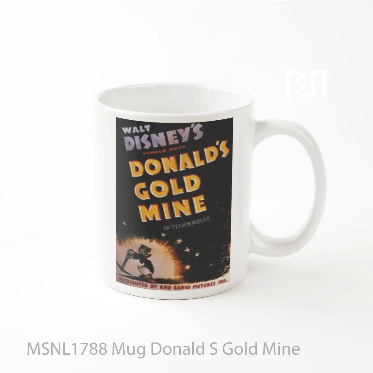Mug Donald S Gold Mine Gelas Keramik Tema Film MSNL1788
