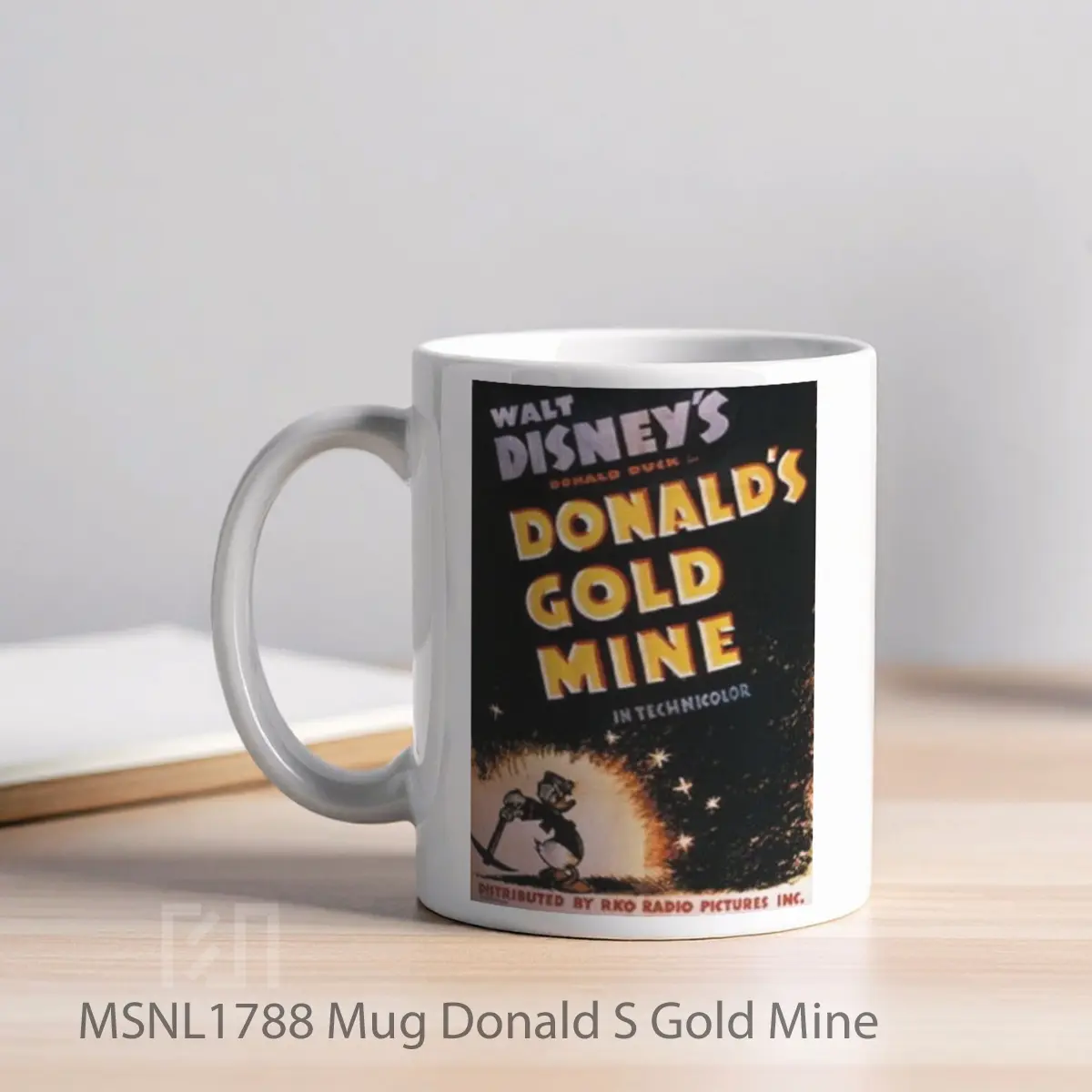 Mug Donald S Gold Mine Gelas Keramik Tema Film MSNL1788 - Tampak Kiri