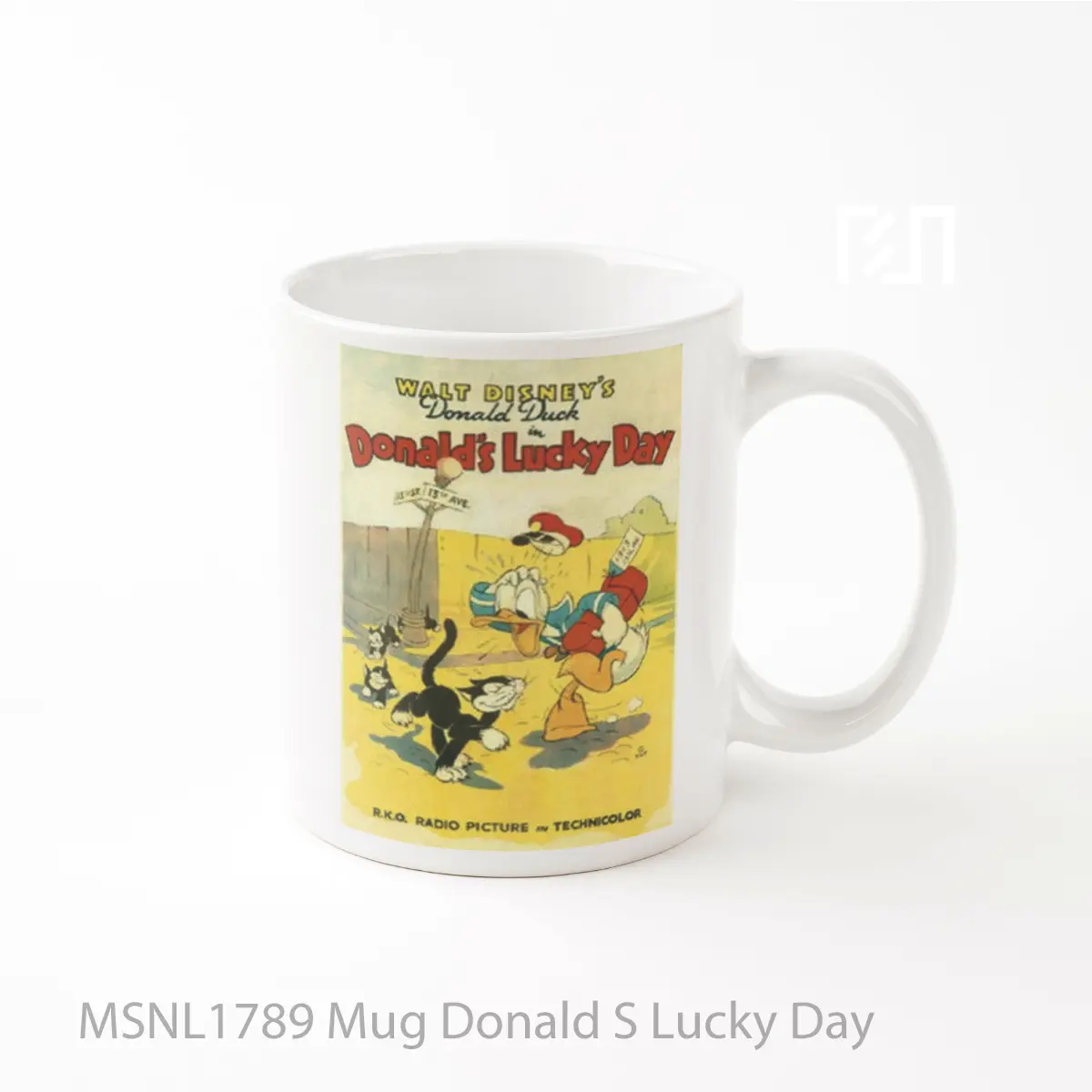 Mug Donald S Lucky Day Gelas Keramik Tema Film MSNL1789