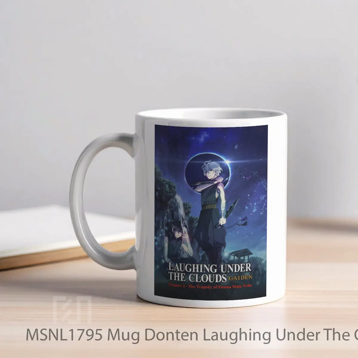 Mug Donten Laughing Under The Clouds Gaiden Chapter 2 The Tragedy Of Fuuma Ninja Tribe Gelas Keramik Tema Film MSNL1795 - Tampak Kiri