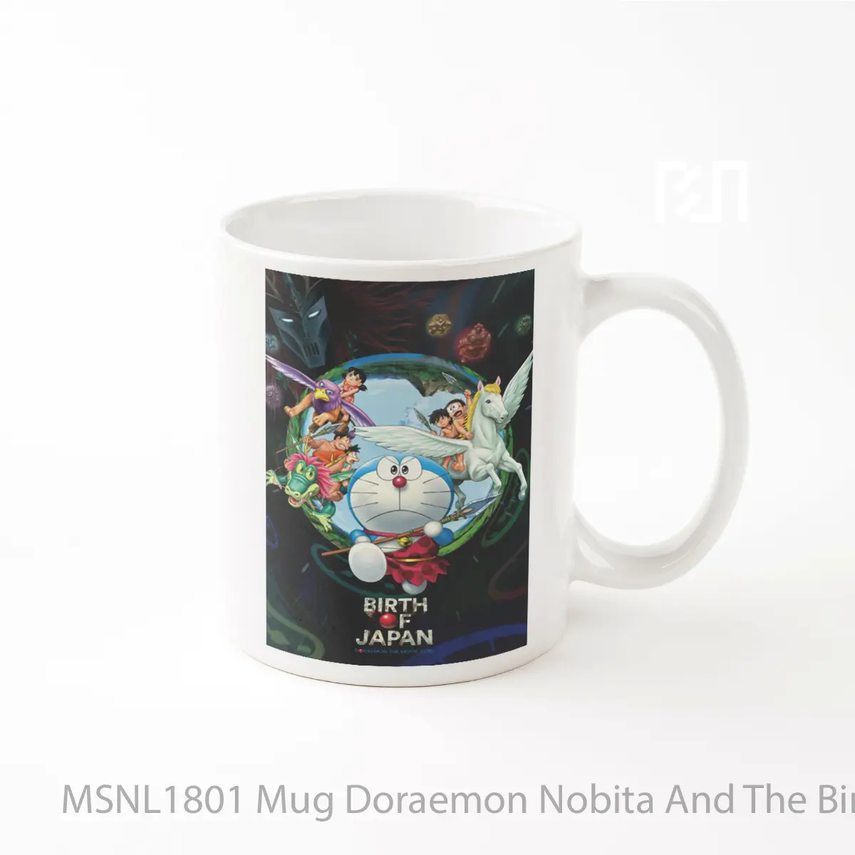 Mug Doraemon Nobita And The Birth Of Japan V2 Gelas Keramik Tema Film MSNL1801