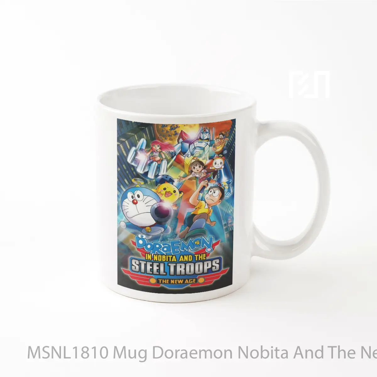 Mug Doraemon Nobita And The New Steel Troops Winged Angels Gelas Keramik Tema Film MSNL1810