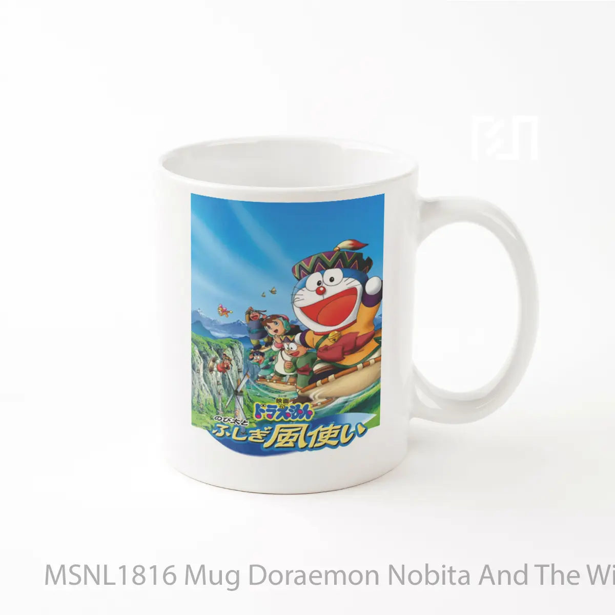 Mug Doraemon Nobita And The Windmasters Gelas Keramik Tema Film MSNL1816