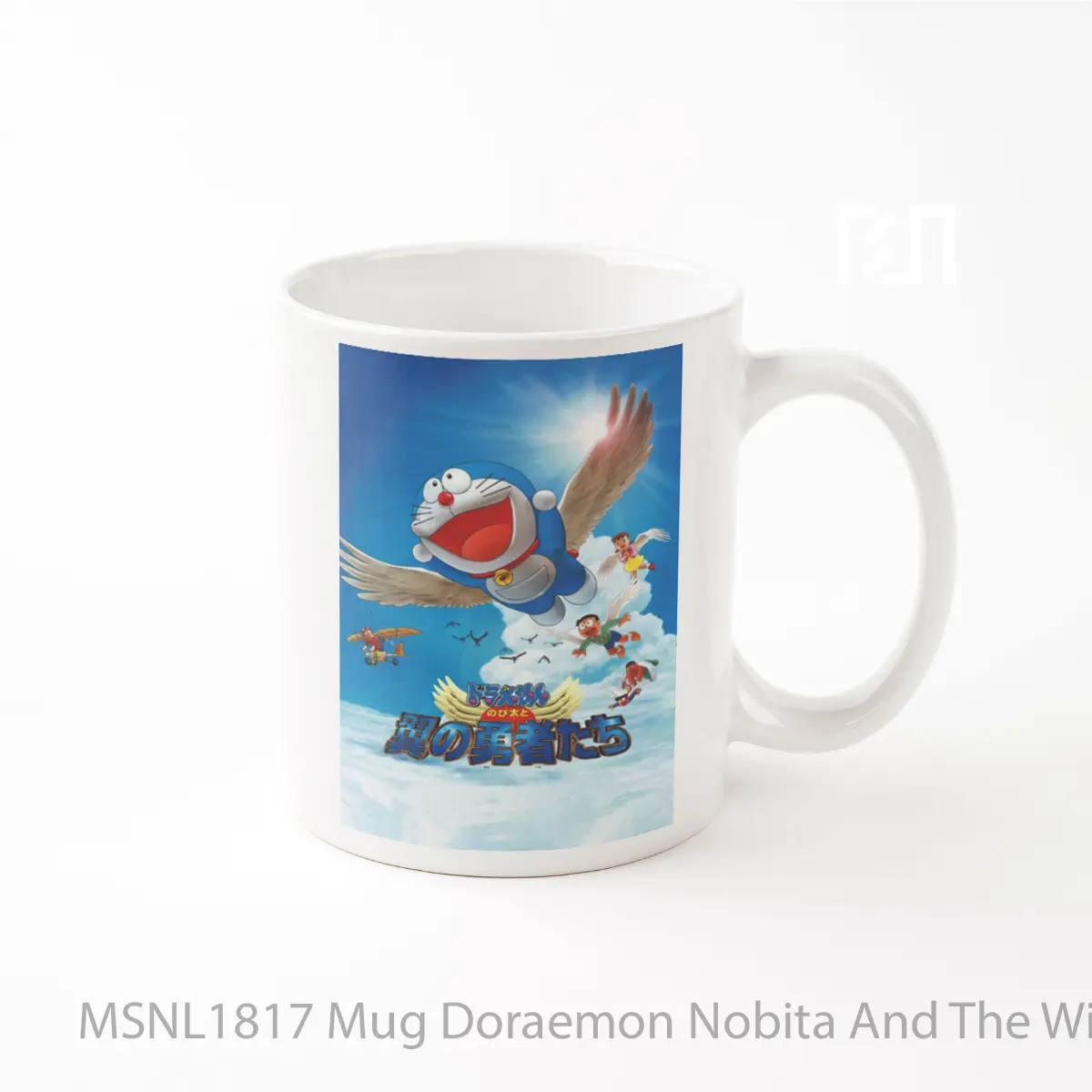 Mug Doraemon Nobita And The Winged Braves Gelas Keramik Tema Film MSNL1817