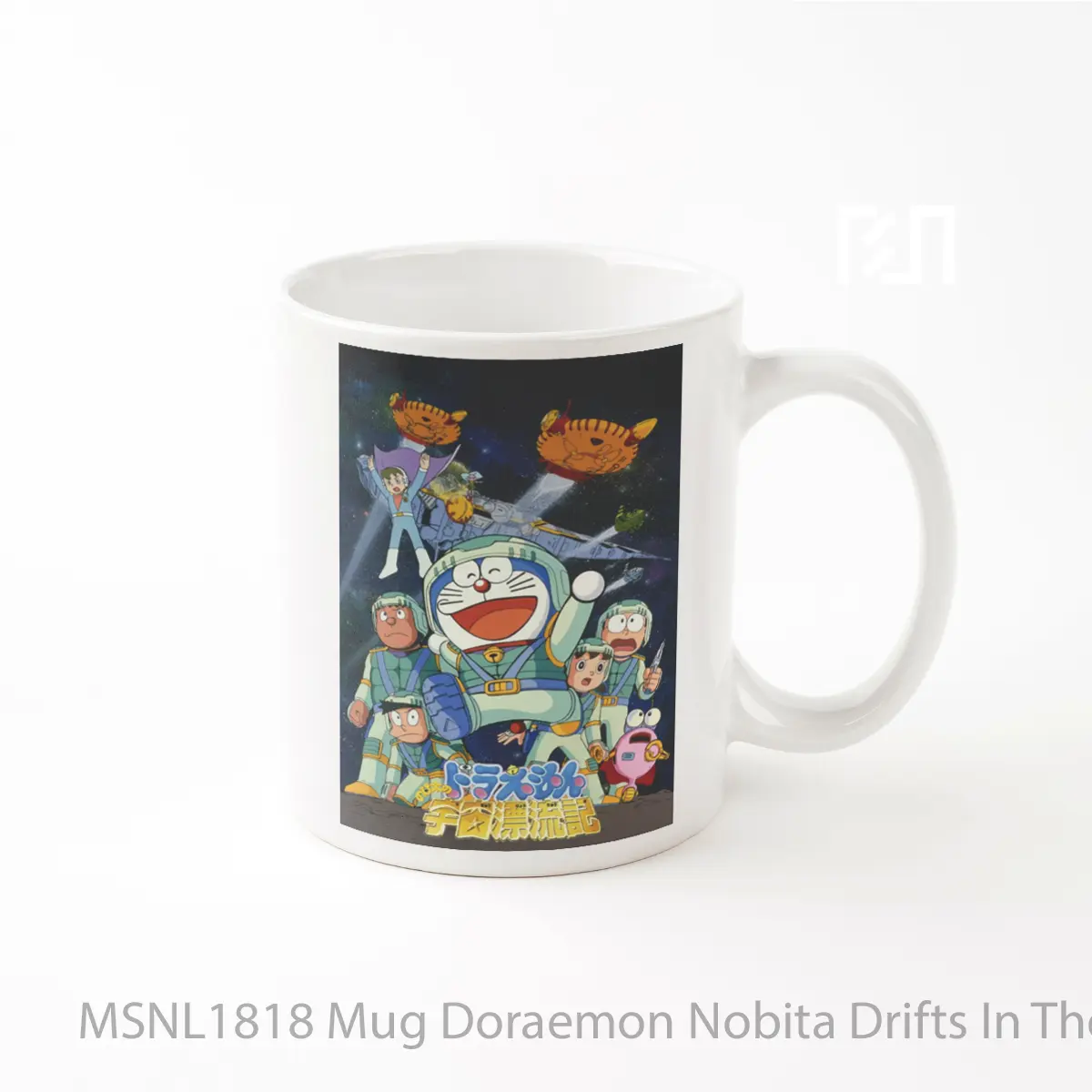 Mug Doraemon Nobita Drifts In The Universe Gelas Keramik Tema Film MSNL1818