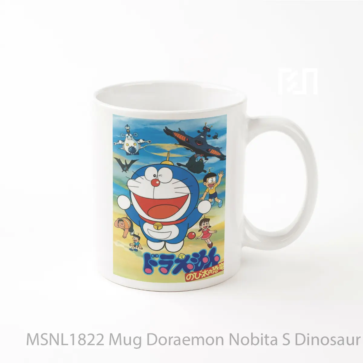 Mug Doraemon Nobita S Dinosaur V2 Gelas Keramik Tema Film MSNL1822
