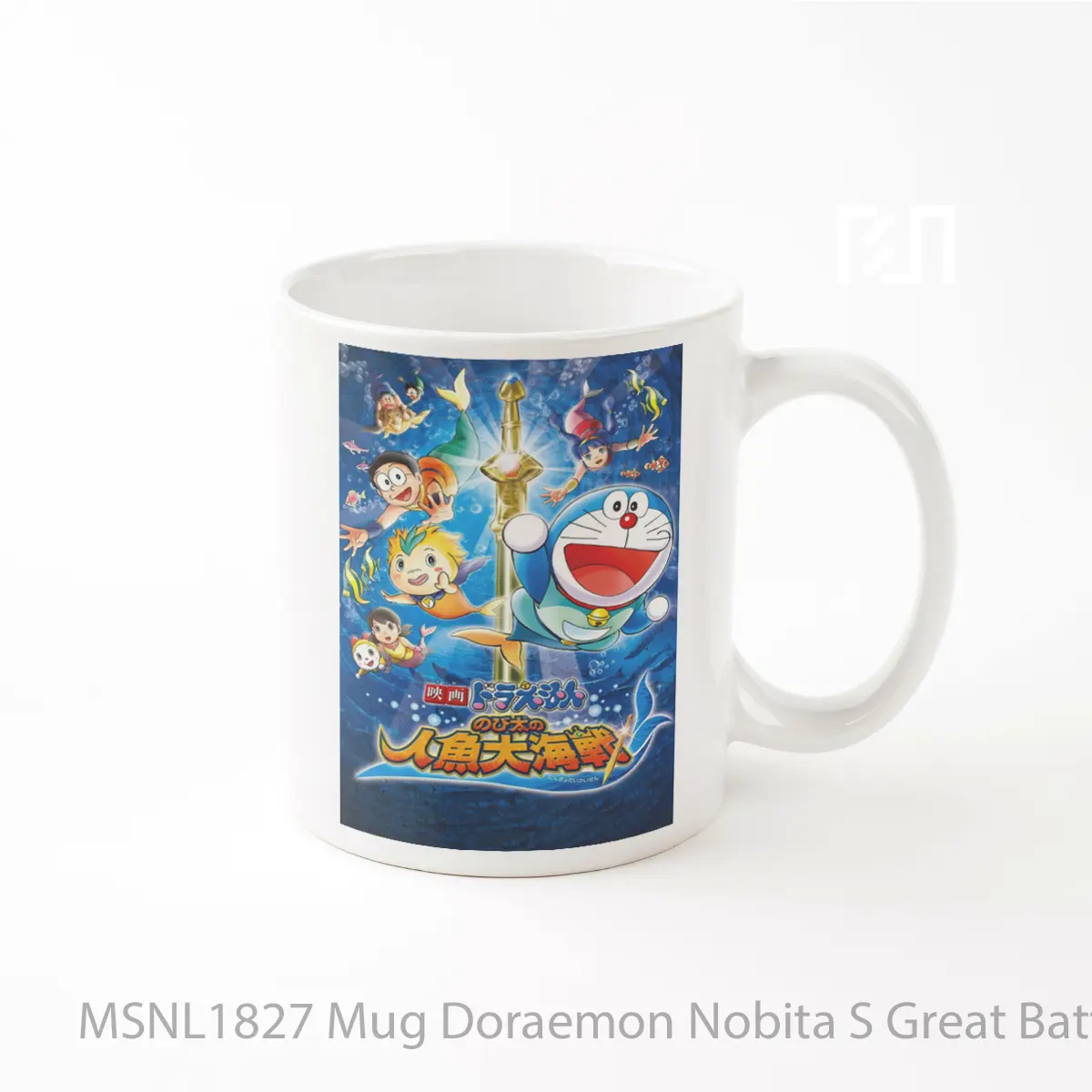 Mug Doraemon Nobita S Great Battle Of The Mermaid King Gelas Keramik Tema Film MSNL1827