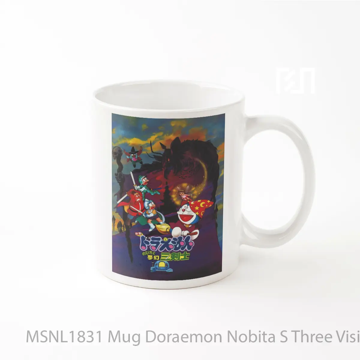 Mug Doraemon Nobita S Three Visionary Swordsmen Gelas Keramik Tema Film MSNL1831