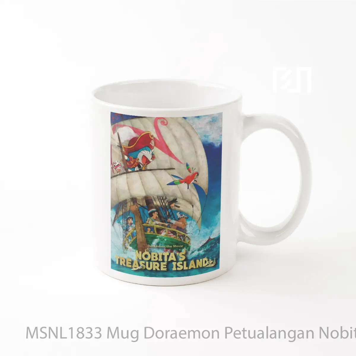 Mug Doraemon Petualangan Nobita Di Pulau Harta Karun Gelas Keramik Tema Film MSNL1833