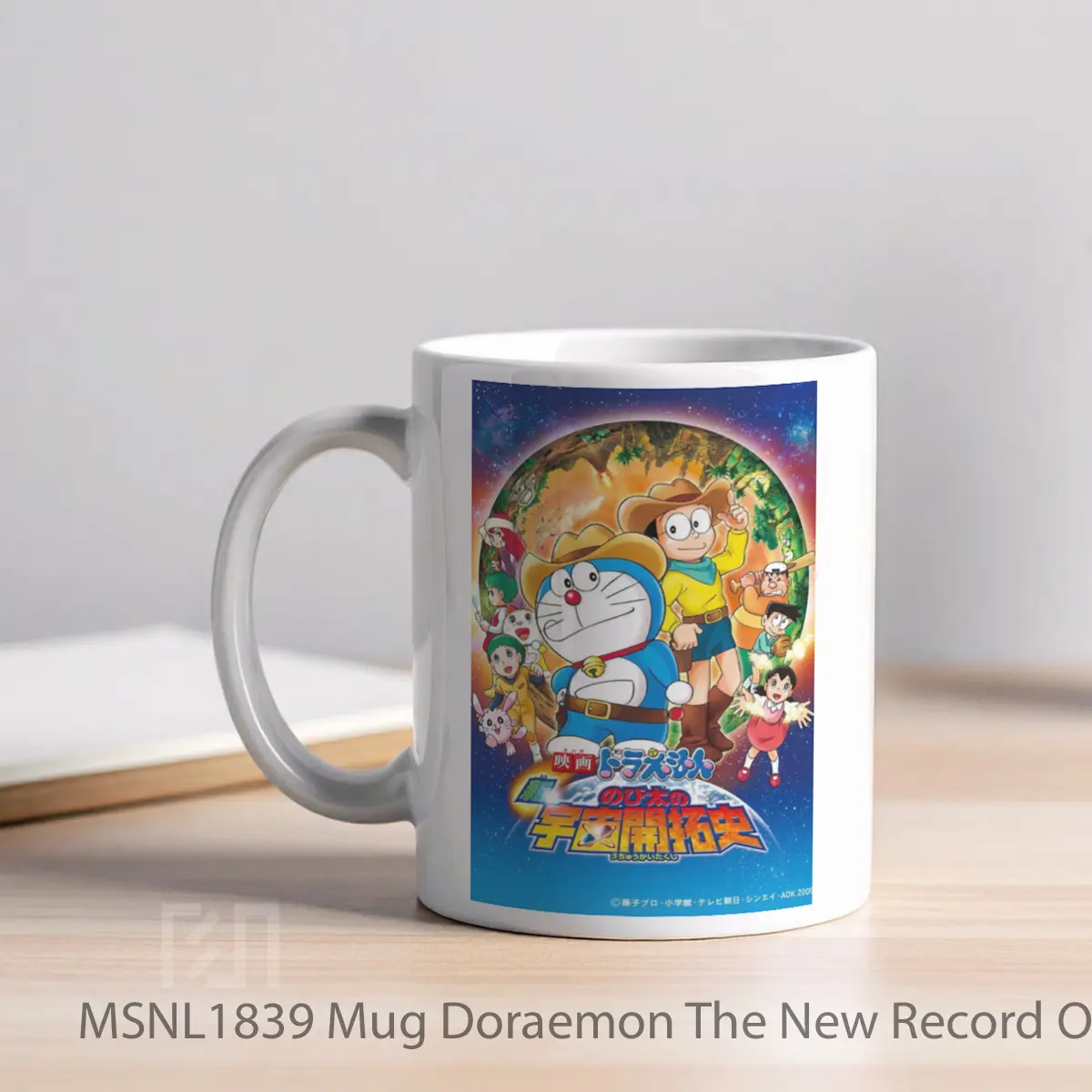 Mug Doraemon The New Record Of Nobita S Spaceblazer Gelas Keramik Tema Film MSNL1839 - Tampak Kiri