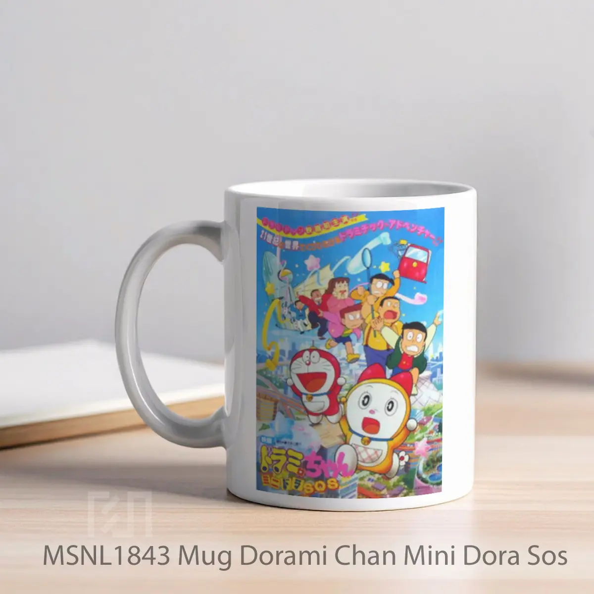 Mug Dorami Chan Mini Dora Sos Gelas Keramik Tema Film MSNL1843 - Tampak Kiri