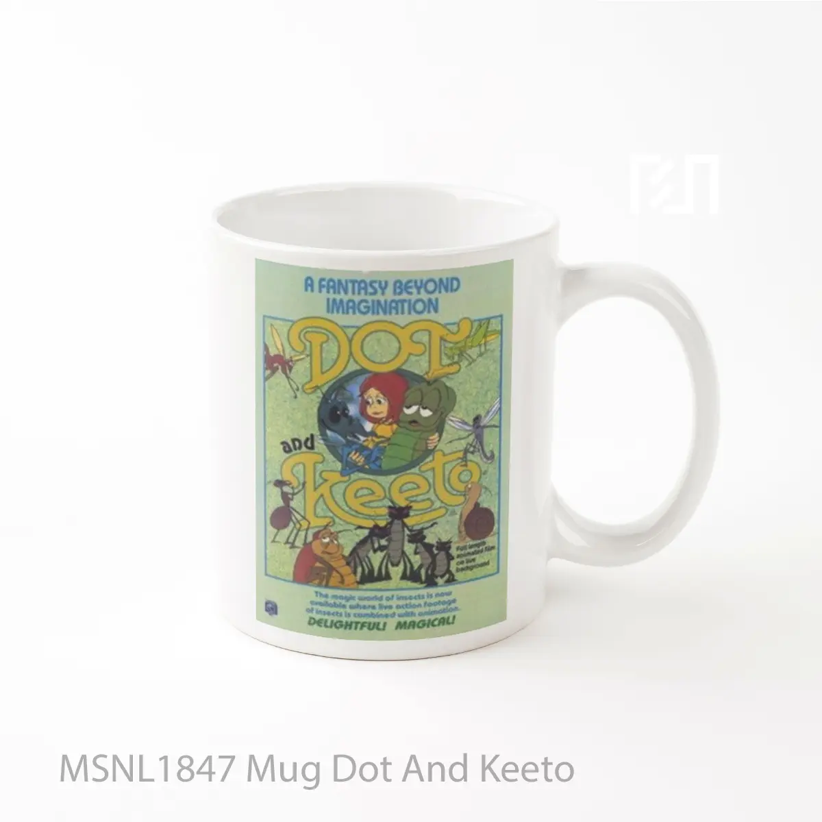 Mug Dot And Keeto Gelas Keramik Tema Film MSNL1847