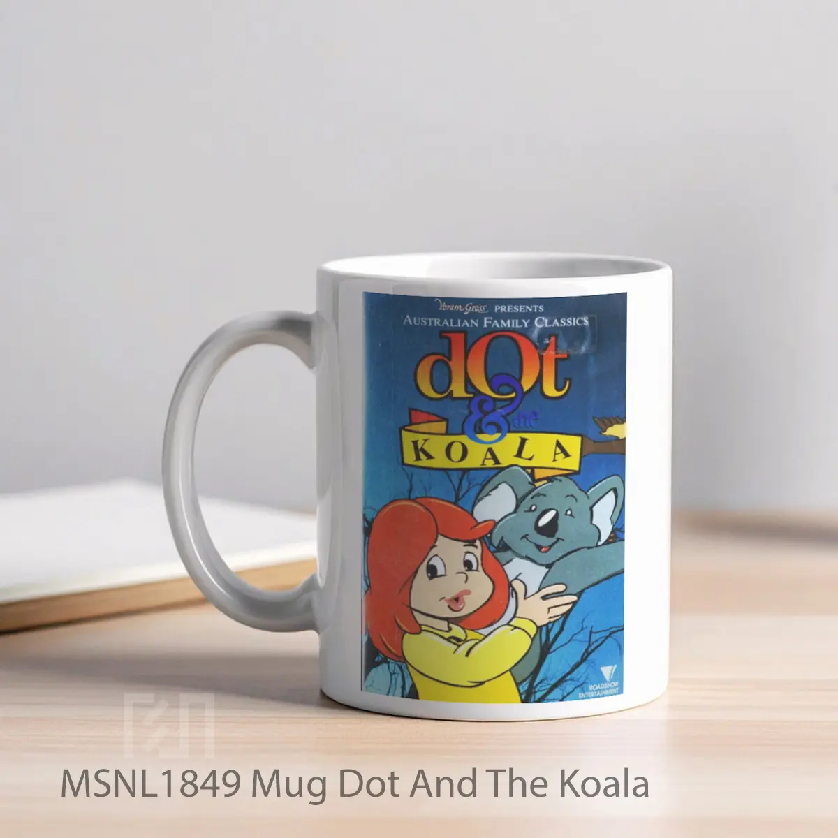 Mug Dot And The Koala Gelas Keramik Tema Film MSNL1849 - Tampak Kiri