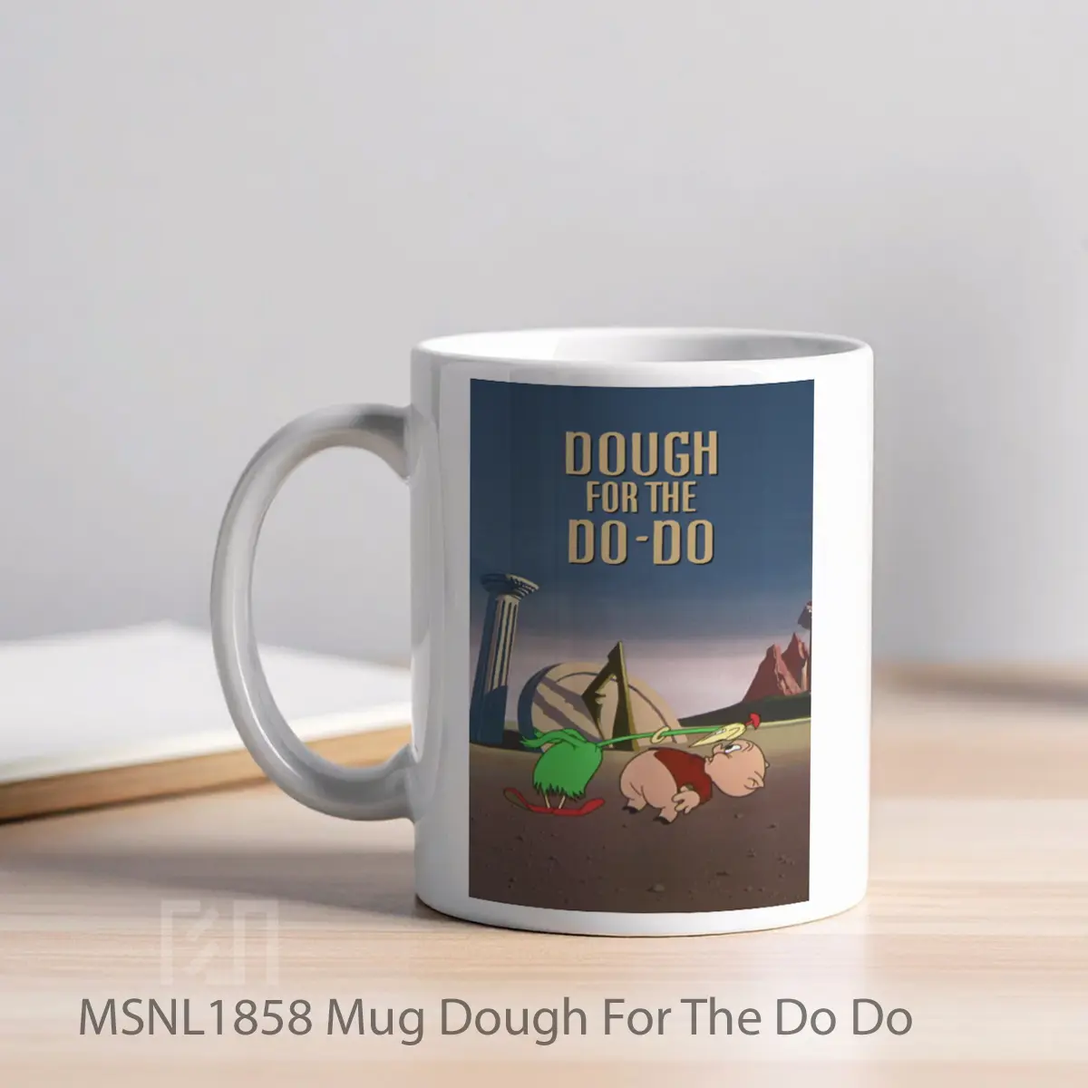 Mug Dough For The Do Do Gelas Keramik Tema Film MSNL1858 - Tampak Kiri