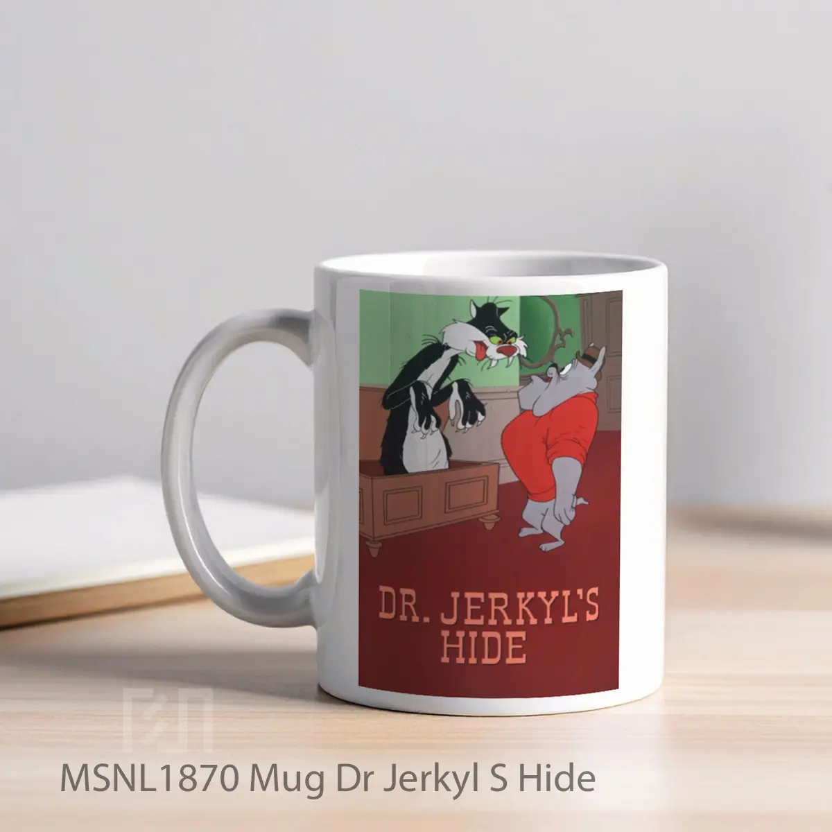 Mug Dr Jerkyl S Hide Gelas Keramik Tema Film MSNL1870 - Tampak Kiri