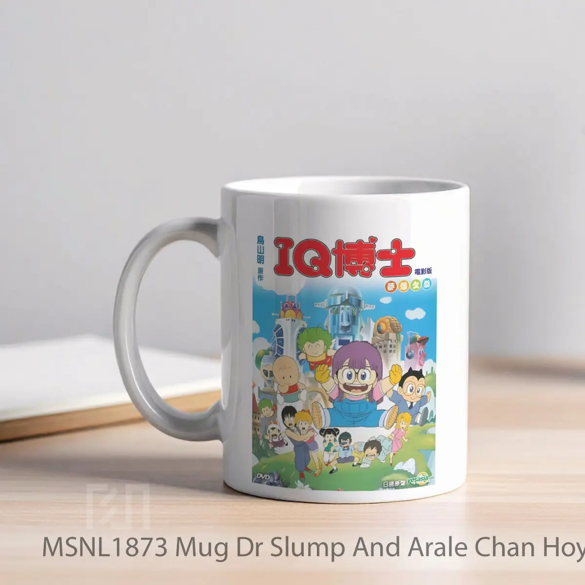 Mug Dr Slump And Arale Chan Hoyoyo City Of Dreams Mechapolis Gelas Keramik Tema Film MSNL1873 - Tampak Kiri