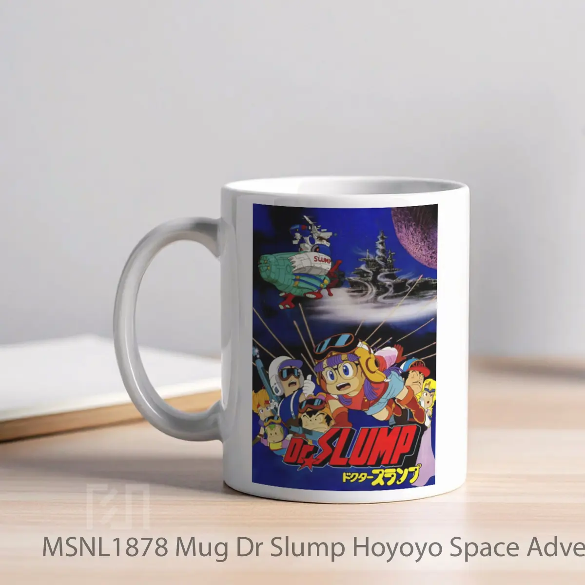 Mug Dr Slump Hoyoyo Space Adventure Gelas Keramik Tema Film MSNL1878 - Tampak Kiri