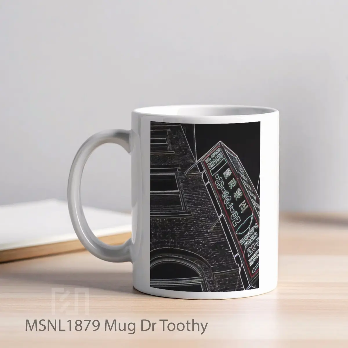 Mug Dr Toothy Gelas Keramik Tema Film MSNL1879 - Tampak Kiri