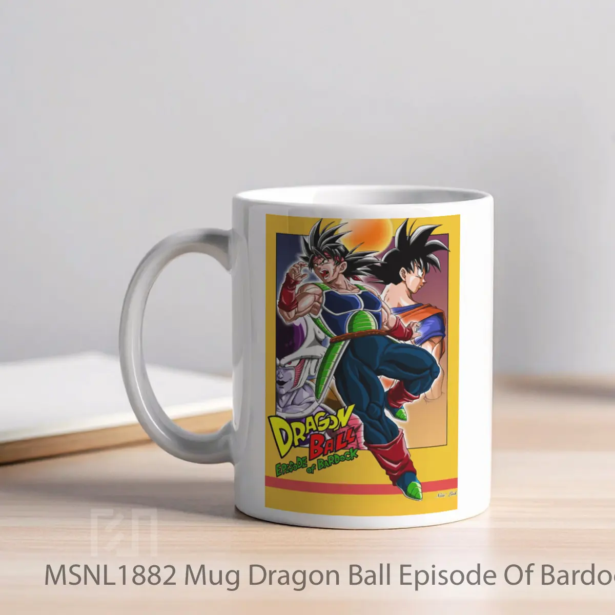 Mug Dragon Ball Episode Of Bardock Gelas Keramik Tema Film MSNL1882 - Tampak Kiri