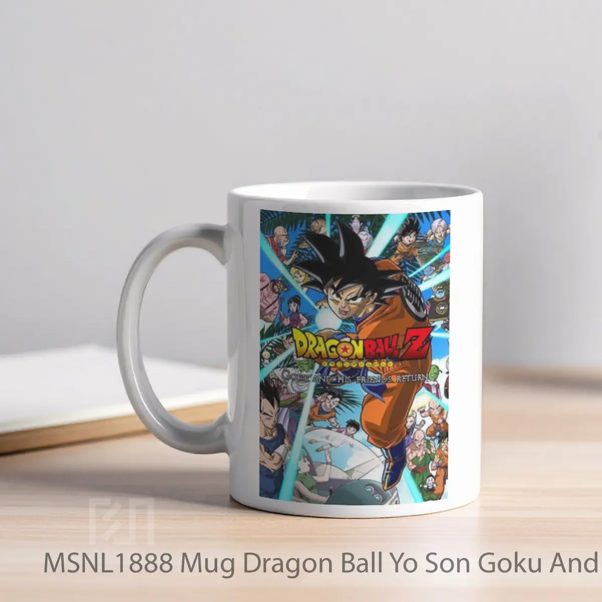 Mug Dragon Ball Yo Son Goku And His Friends Return Gelas Keramik Tema Film MSNL1888 - Tampak Kiri