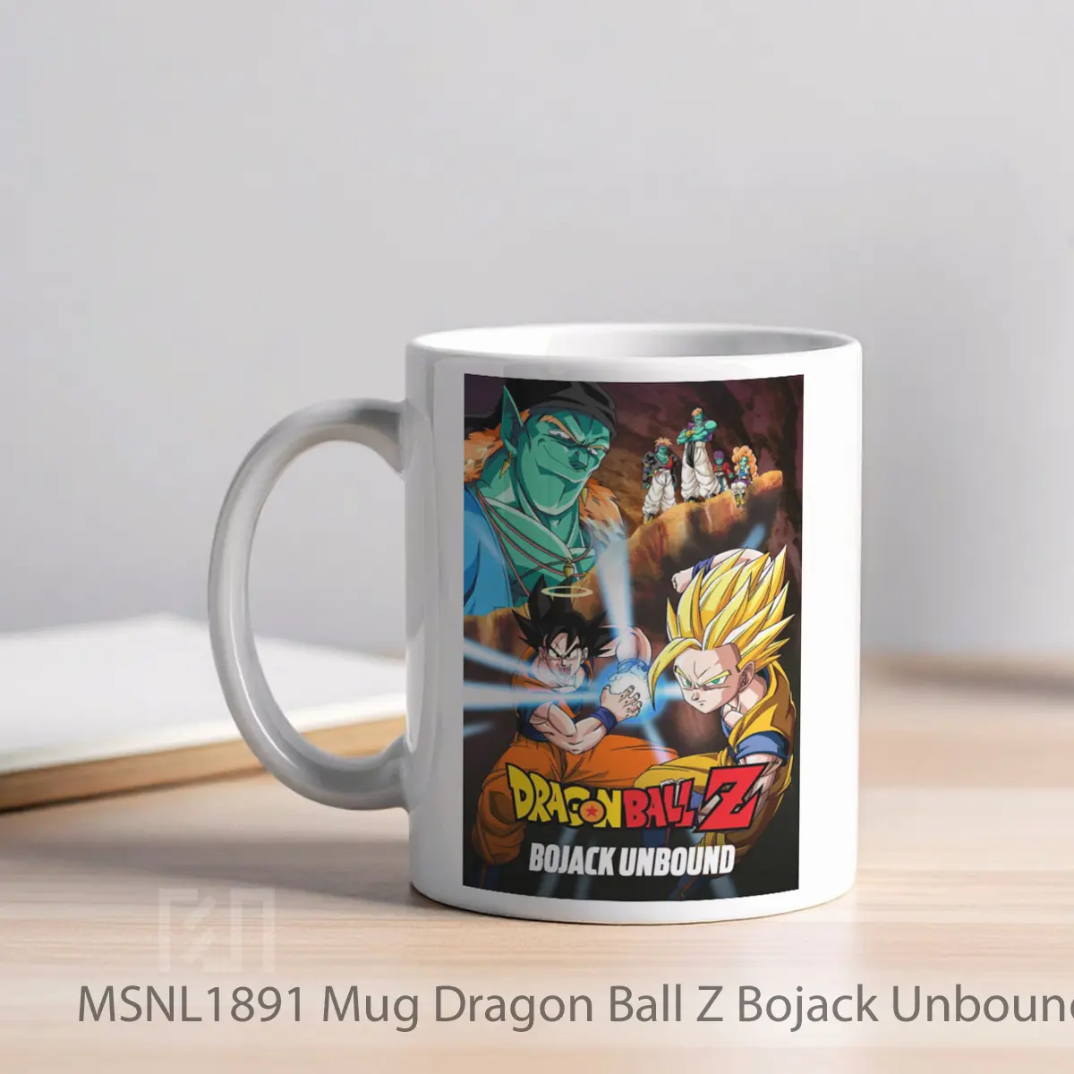 Mug Dragon Ball Z Bojack Unbound Gelas Keramik Tema Film MSNL1891 - Tampak Kiri