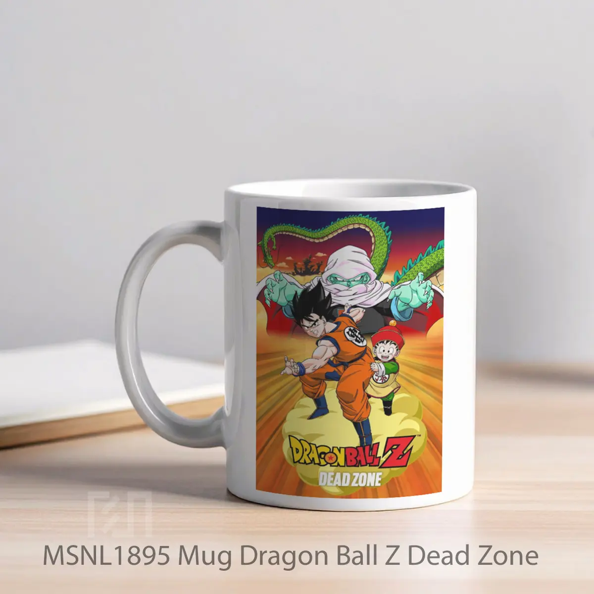 Mug Dragon Ball Z Dead Zone Gelas Keramik Tema Film MSNL1895 - Tampak Kiri