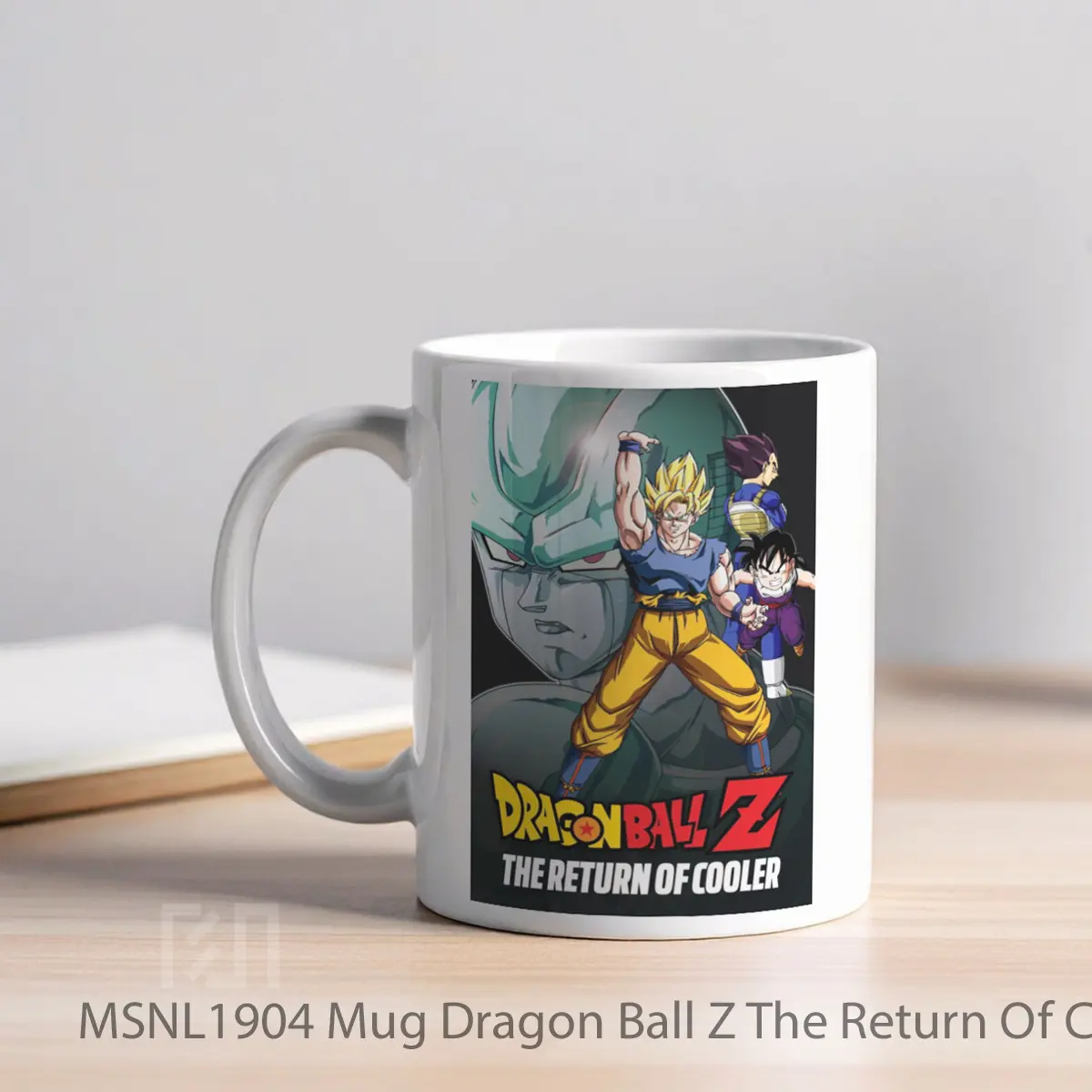 Mug Dragon Ball Z The Return Of Cooler Gelas Keramik Tema Film MSNL1904 - Tampak Kiri