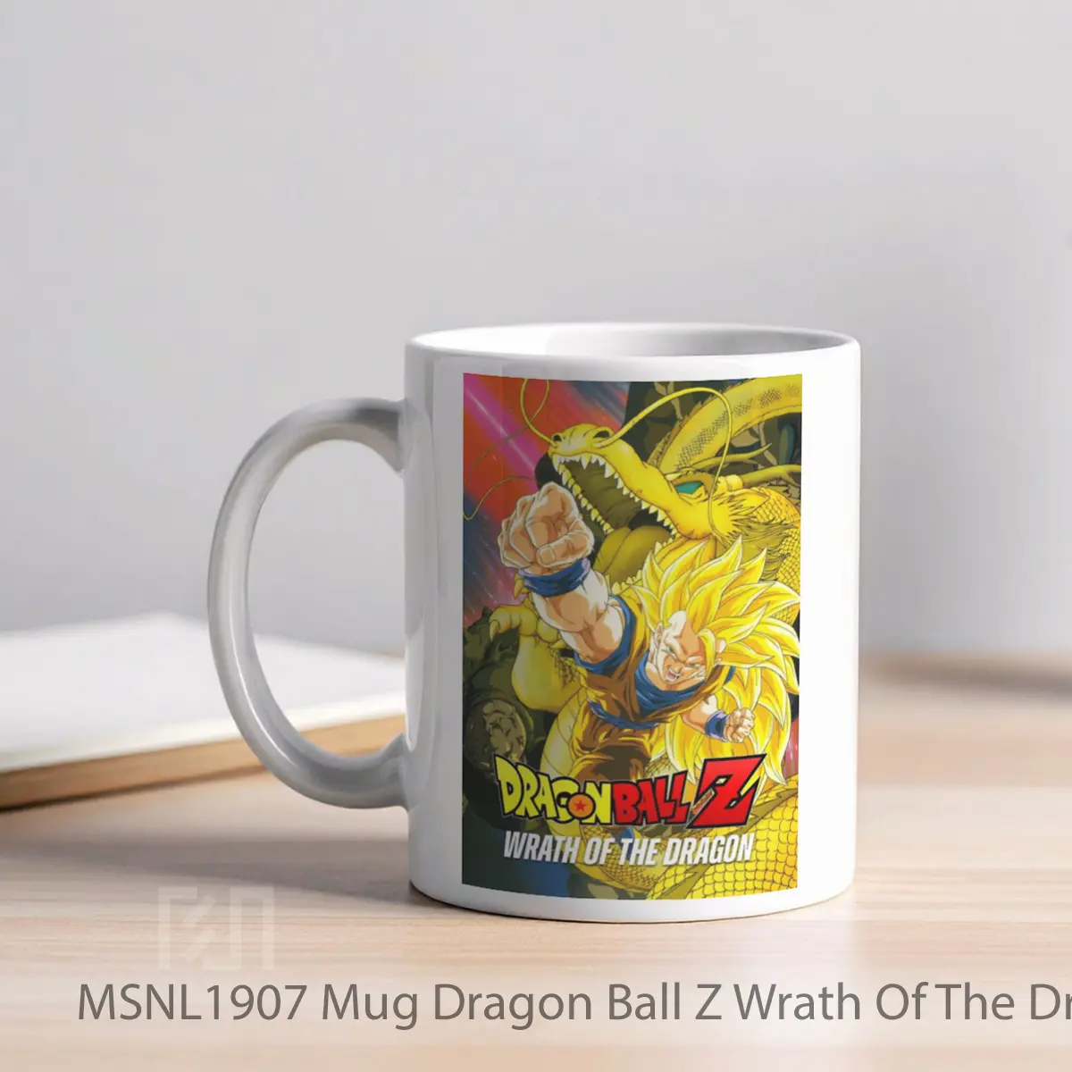 Mug Dragon Ball Z Wrath Of The Dragon Gelas Keramik Tema Film MSNL1907 - Tampak Kiri