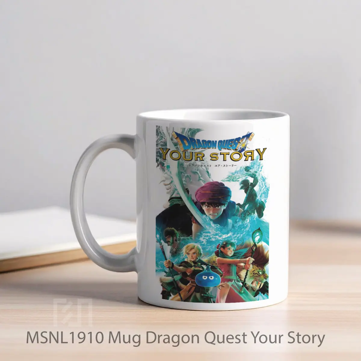 Mug Dragon Quest Your Story Gelas Keramik Tema Film MSNL1910 - Tampak Kiri