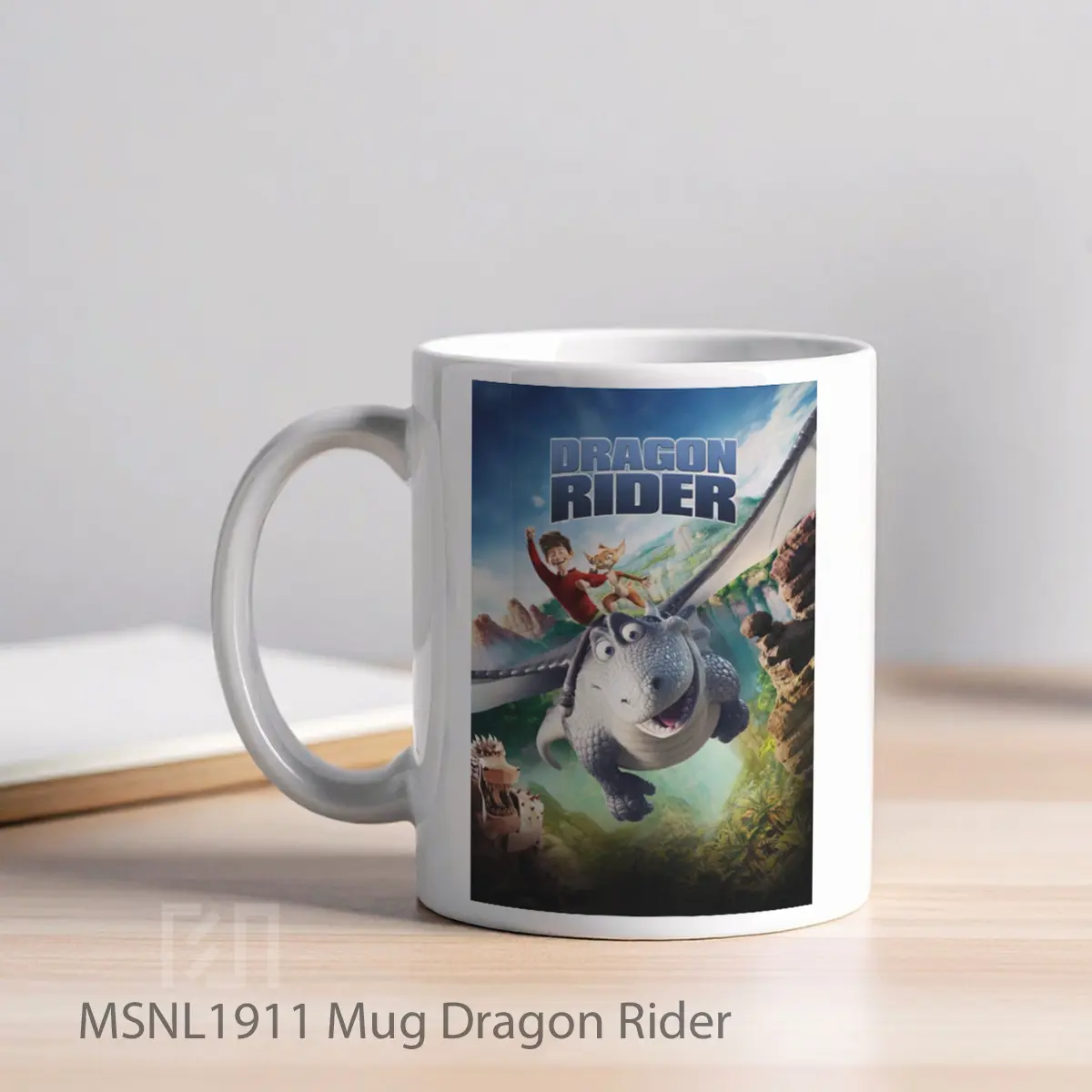 Mug Dragon Rider Gelas Keramik Tema Film MSNL1911 - Tampak Kiri