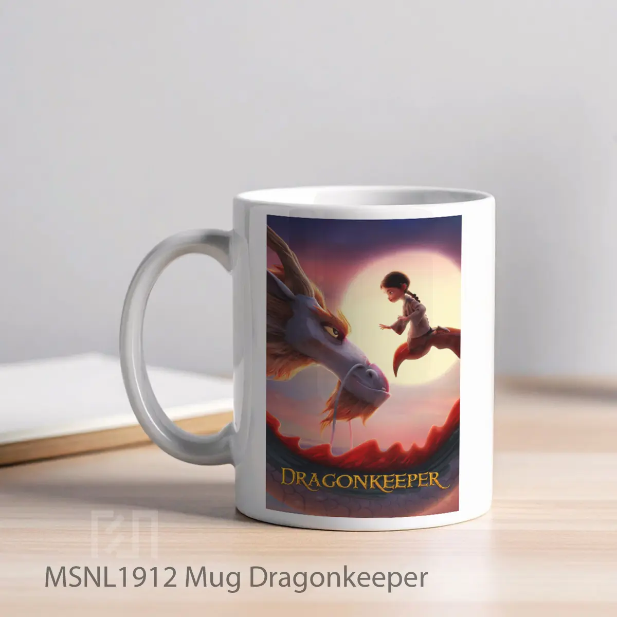 Mug Dragonkeeper Gelas Keramik Tema Film MSNL1912 - Tampak Kiri
