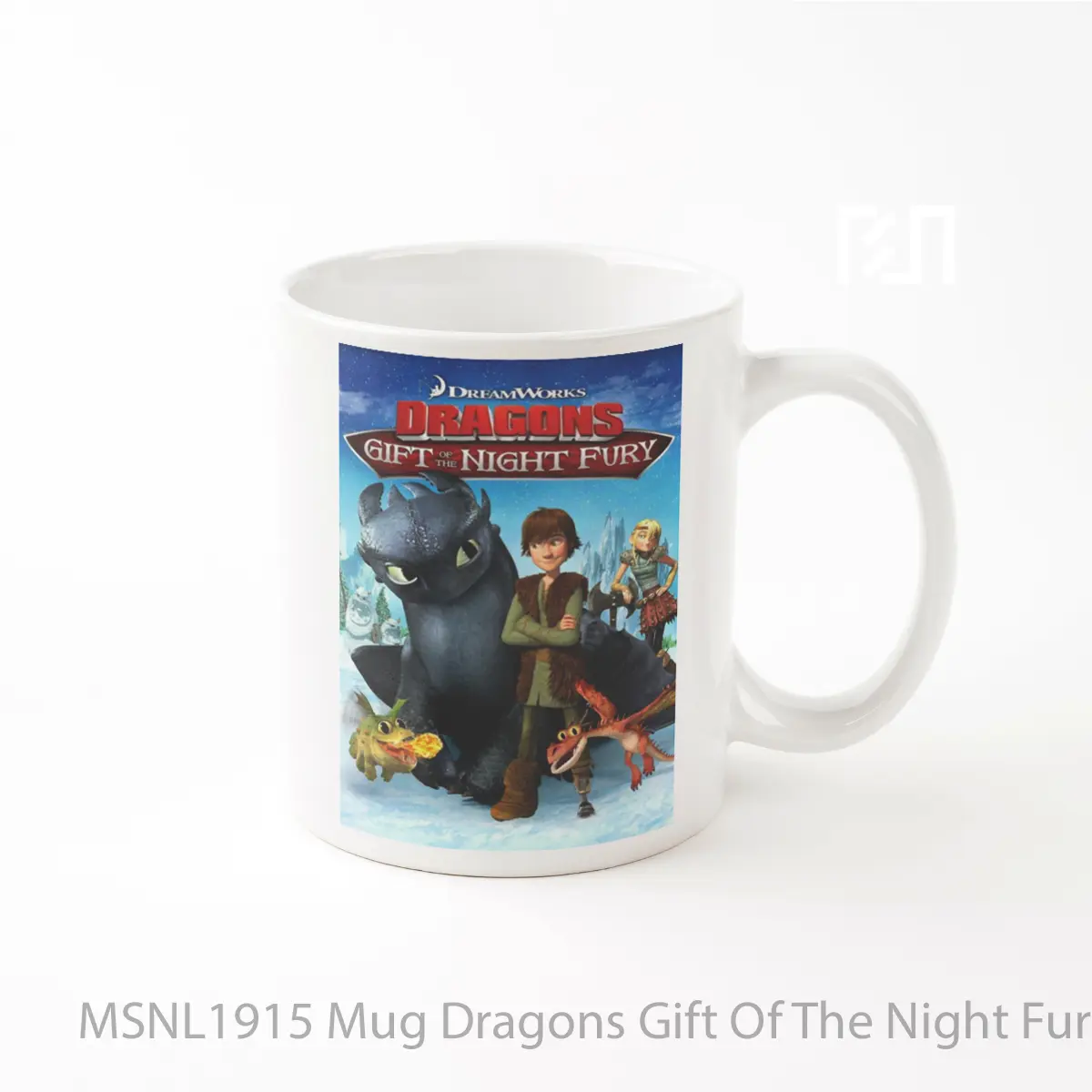 Mug Dragons Gift Of The Night Fury Gelas Keramik Tema Film MSNL1915