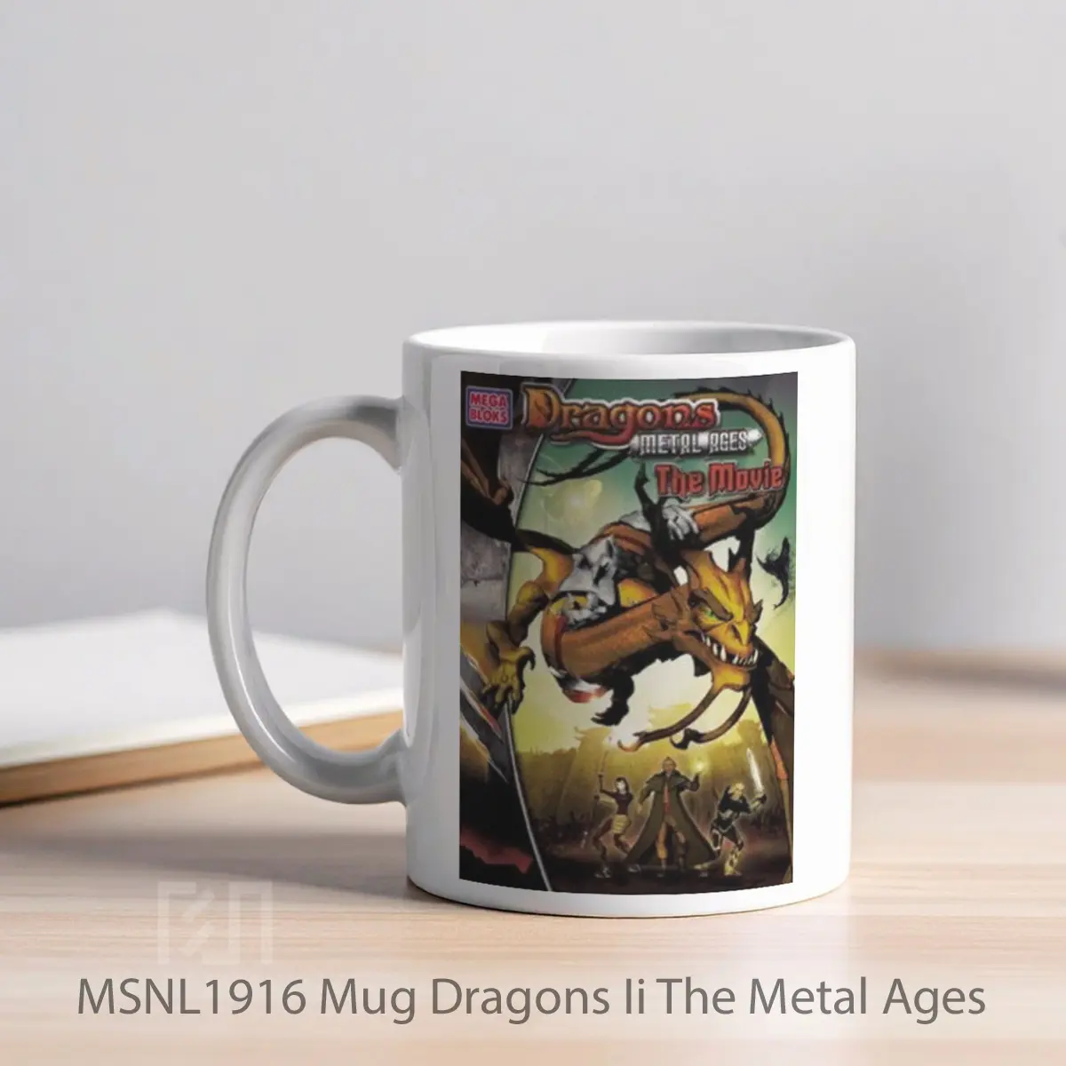 Mug Dragons Ii The Metal Ages Gelas Keramik Tema Film MSNL1916 - Tampak Kiri