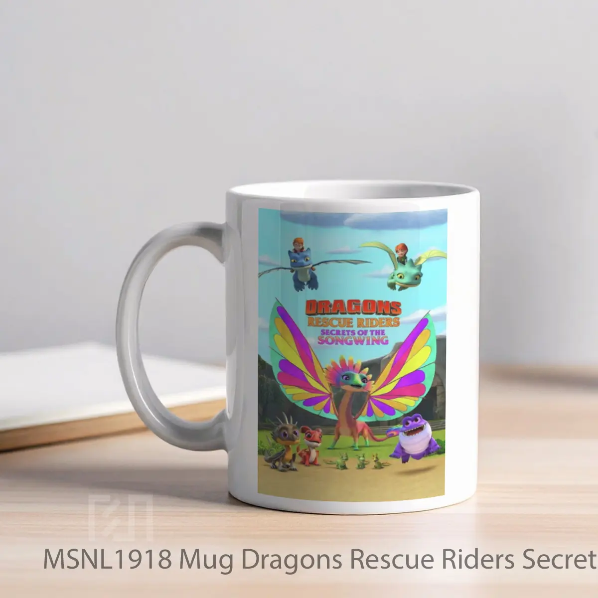 Mug Dragons Rescue Riders Secrets Of The Songwing Gelas Keramik Tema Film MSNL1918 - Tampak Kiri