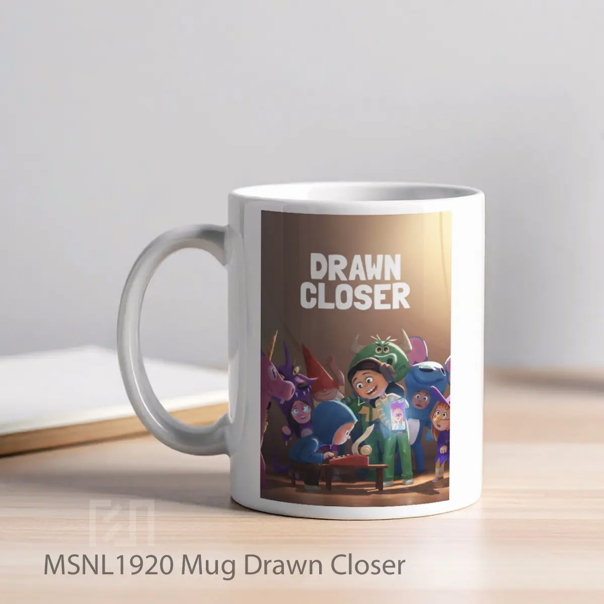 Mug Drawn Closer Gelas Keramik Tema Film MSNL1920 - Tampak Kiri