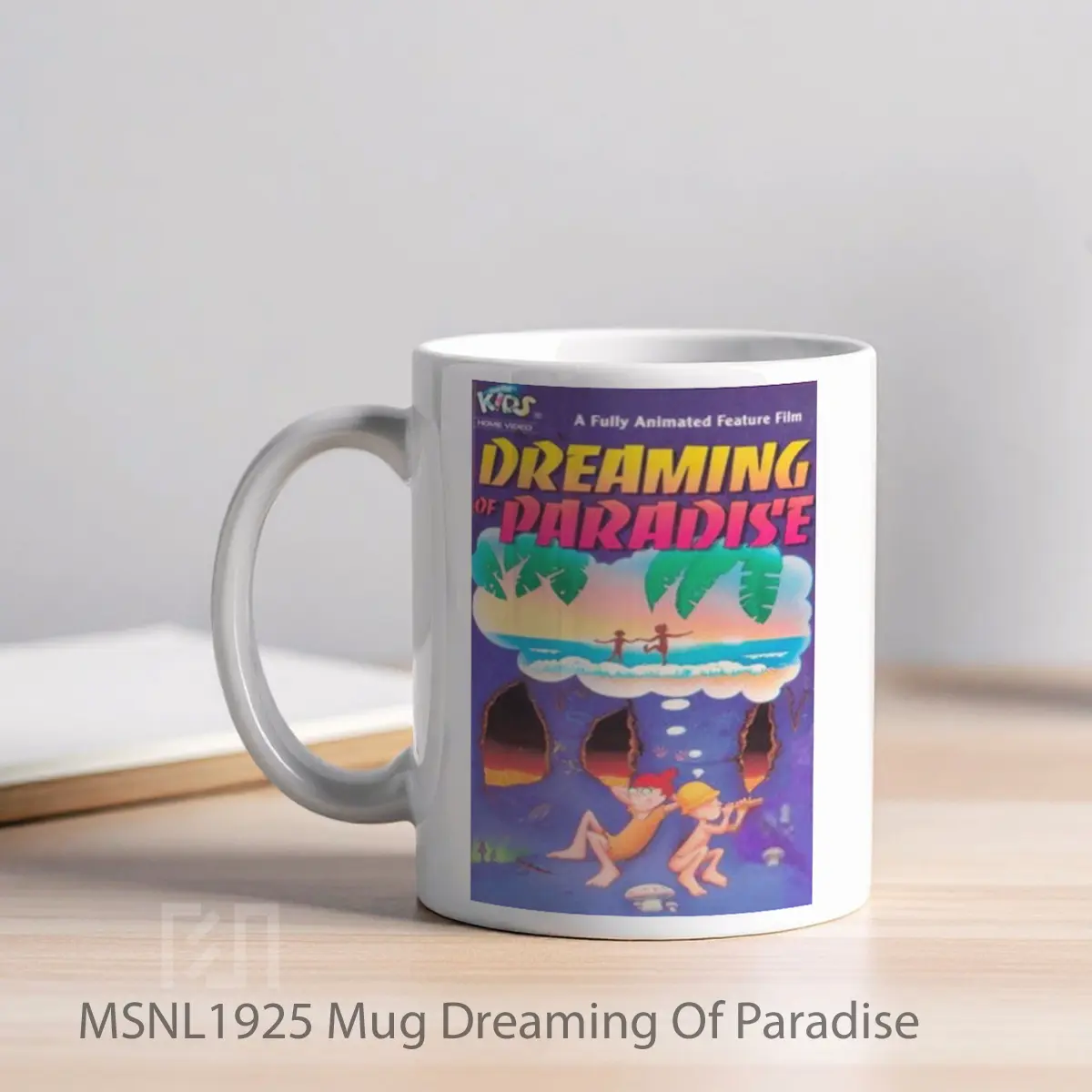 Mug Dreaming Of Paradise Gelas Keramik Tema Film MSNL1925 - Tampak Kiri