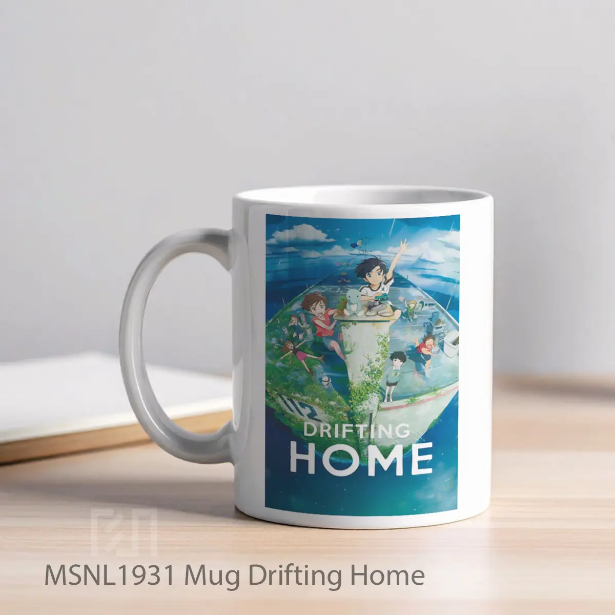 Mug Drifting Home Gelas Keramik Tema Film MSNL1931 - Tampak Kiri