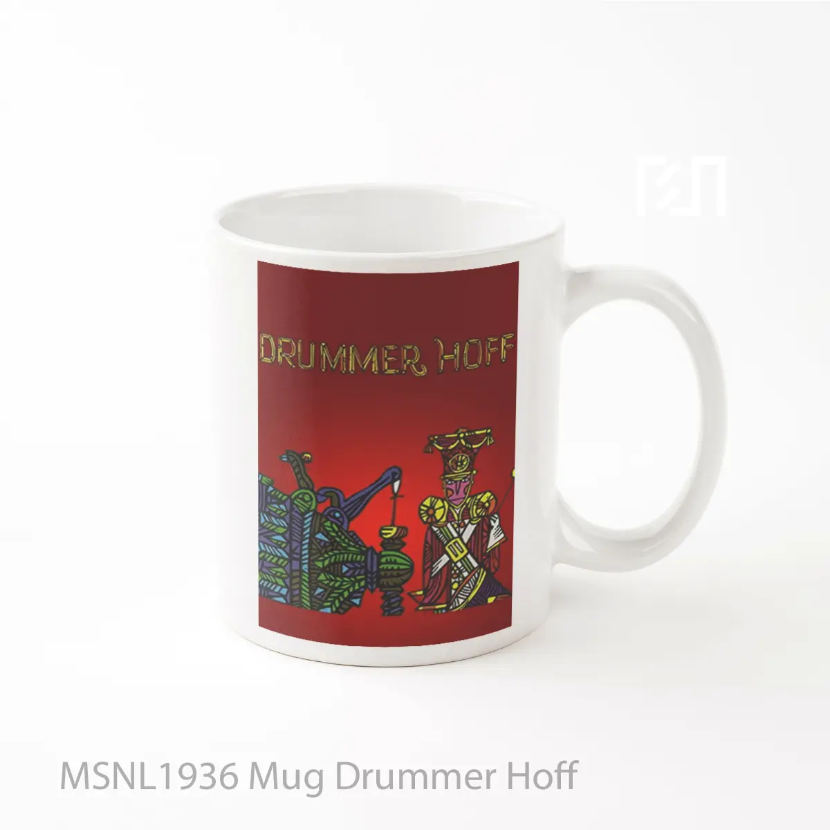 Mug Drummer Hoff Gelas Keramik Tema Film MSNL1936