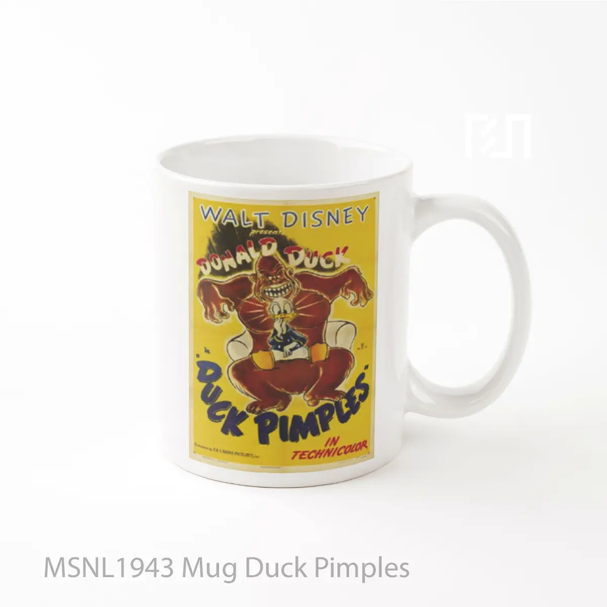 Mug Duck Pimples Gelas Keramik Tema Film MSNL1943