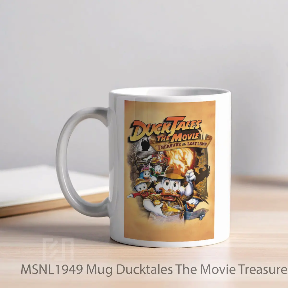 Mug Ducktales The Movie Treasure Of The Lost Lamp Gelas Keramik Tema Film MSNL1949 - Tampak Kiri