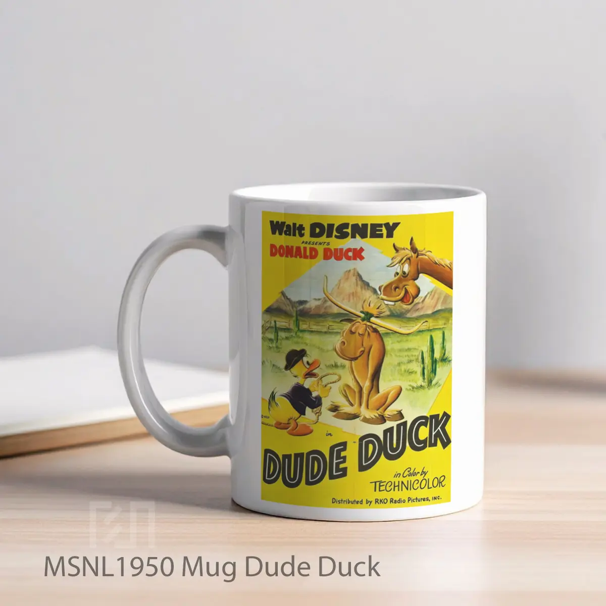 Mug Dude Duck Gelas Keramik Tema Film MSNL1950 - Tampak Kiri