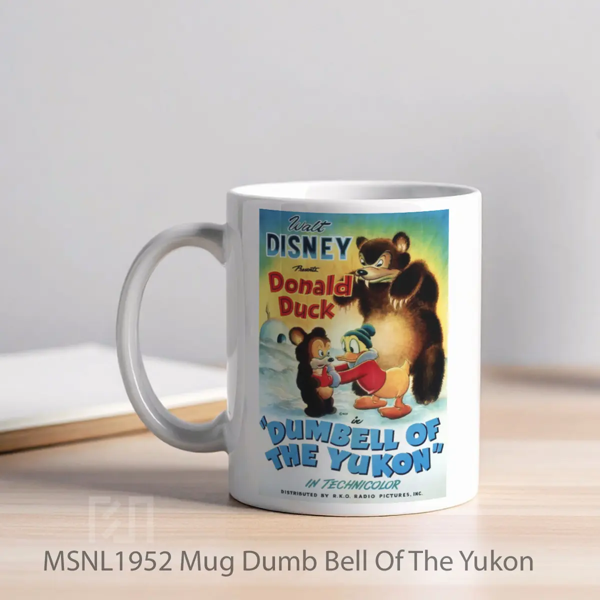 Mug Dumb Bell Of The Yukon Gelas Keramik Tema Film MSNL1952 - Tampak Kiri