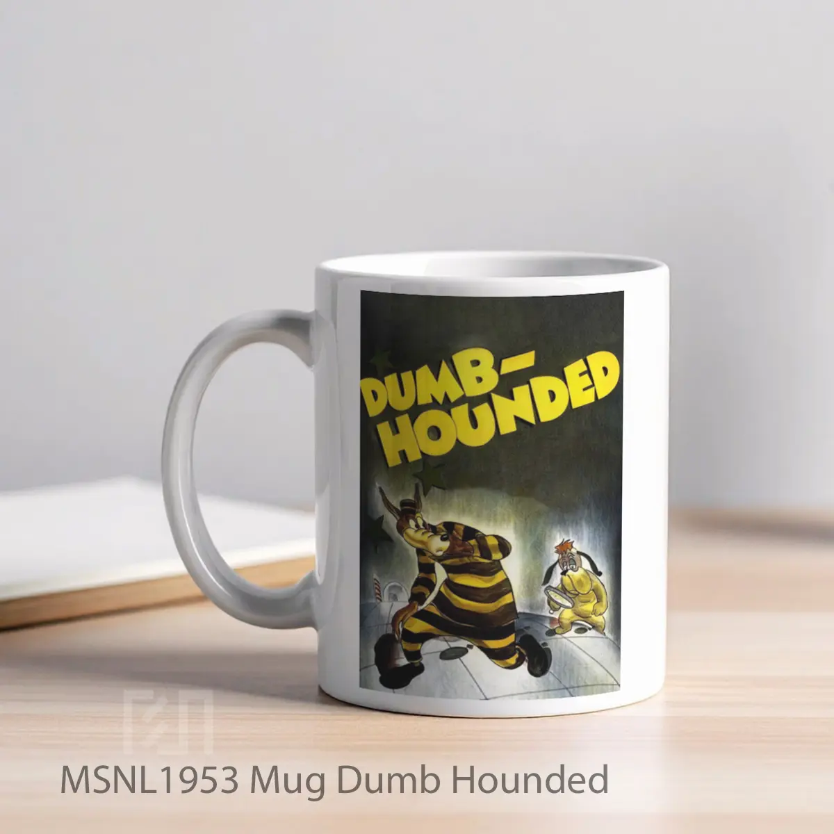 Mug Dumb Hounded Gelas Keramik Tema Film MSNL1953 - Tampak Kiri
