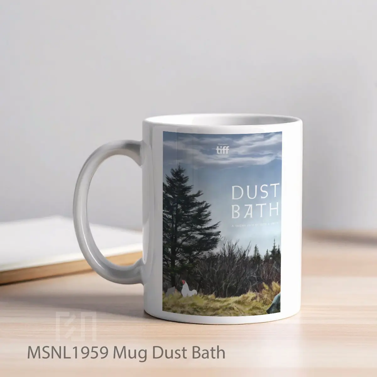 Mug Dust Bath Gelas Keramik Tema Film MSNL1959 - Tampak Kiri