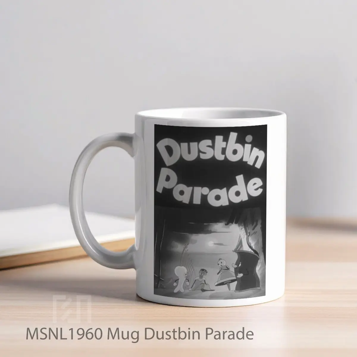 Mug Dustbin Parade Gelas Keramik Tema Film MSNL1960 - Tampak Kiri