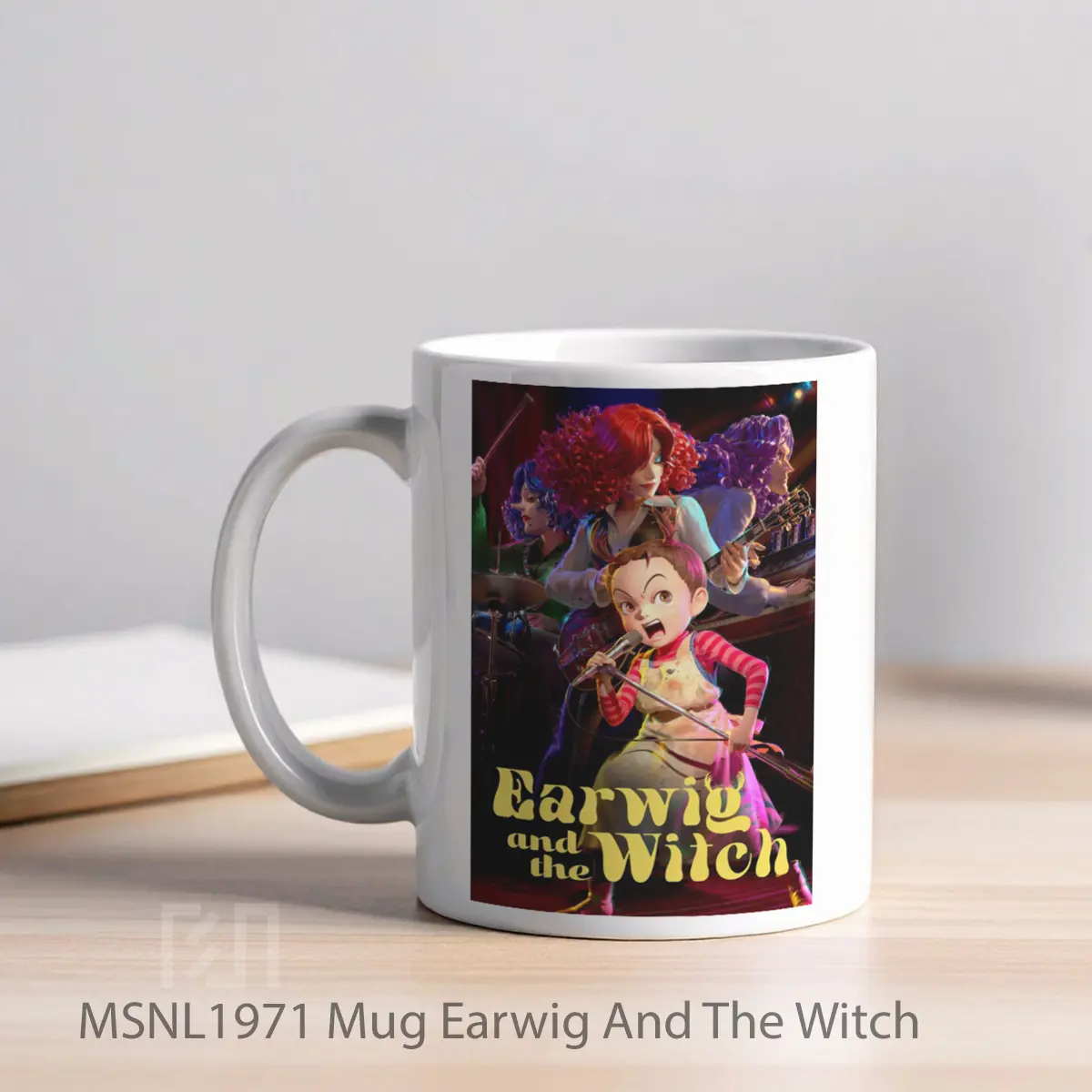Mug Earwig And The Witch Gelas Keramik Tema Film MSNL1971 - Tampak Kiri