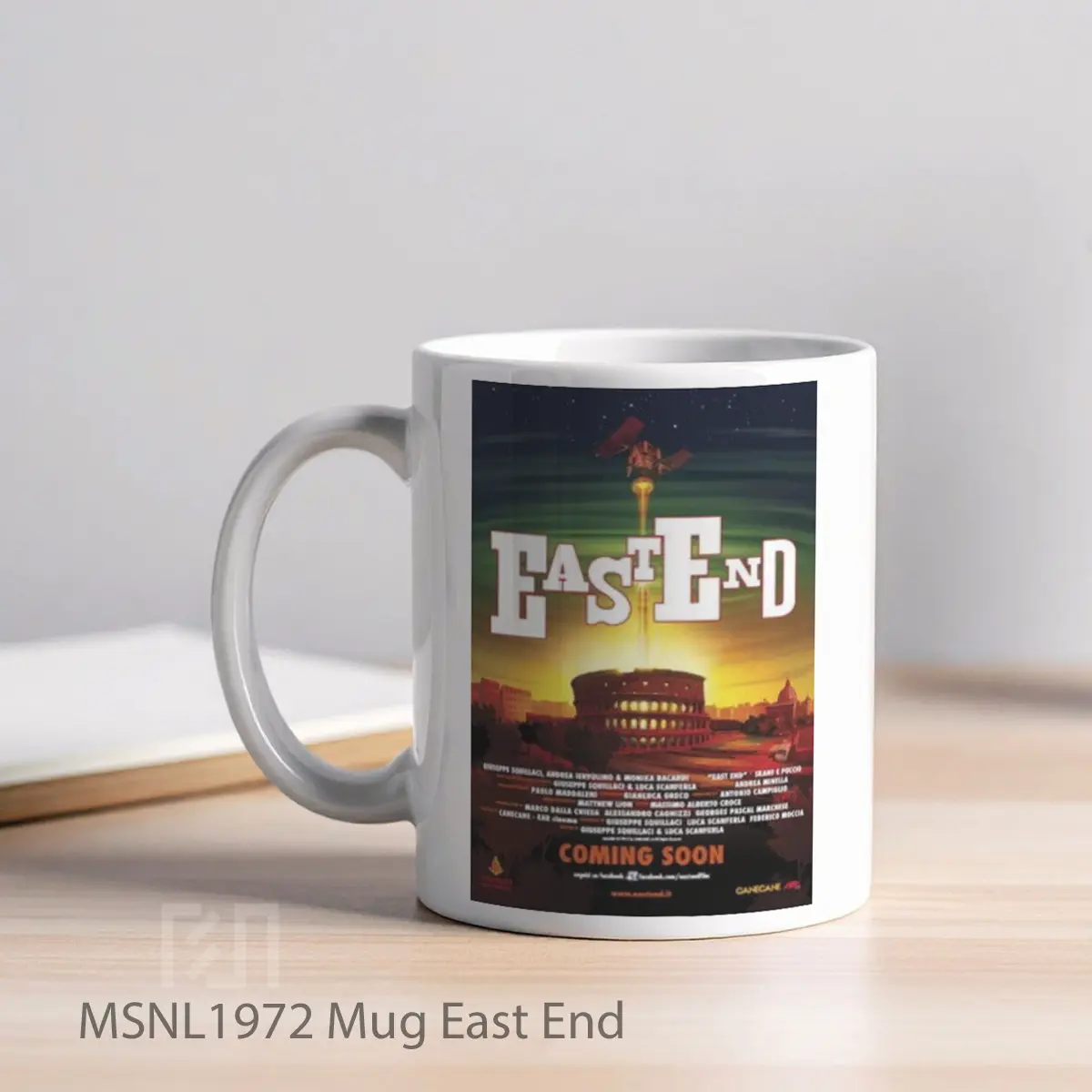 Mug East End Gelas Keramik Tema Film MSNL1972 - Tampak Kiri