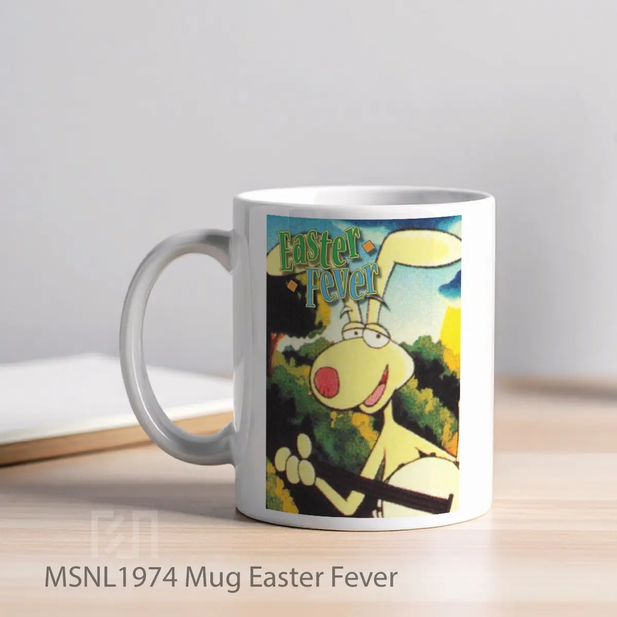 Mug Easter Fever Gelas Keramik Tema Film MSNL1974 - Tampak Kiri