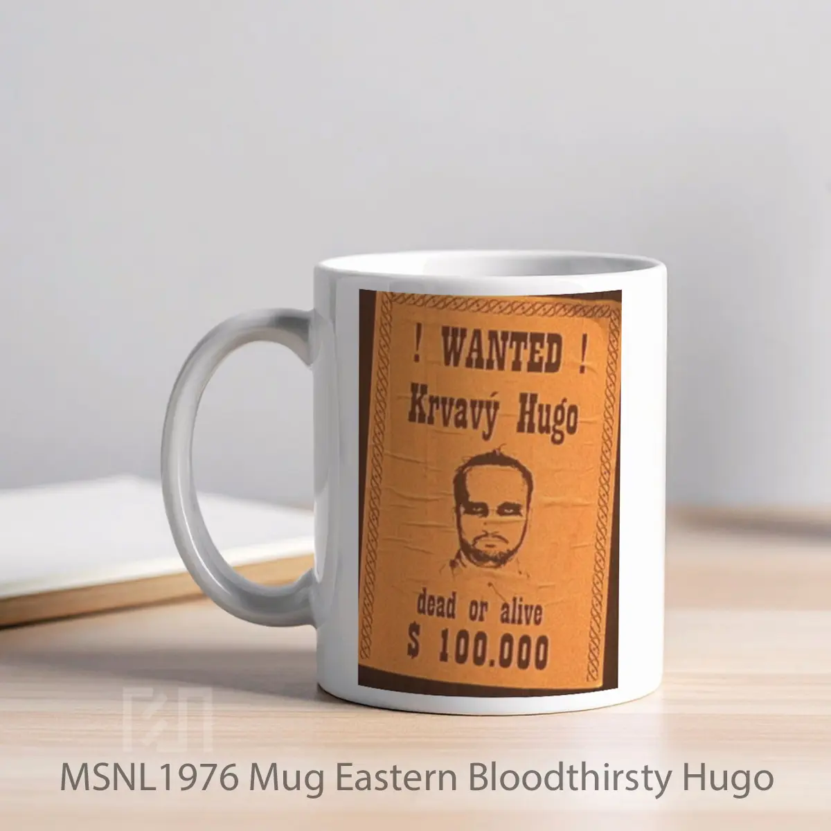 Mug Eastern Bloodthirsty Hugo Gelas Keramik Tema Film MSNL1976 - Tampak Kiri